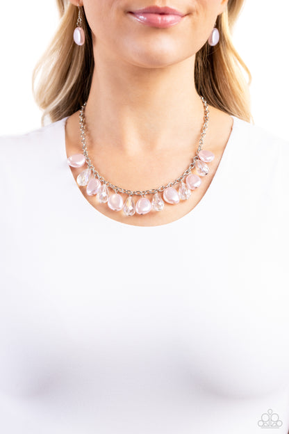 Welcome to BALL Street - pink - Paparazzi necklace