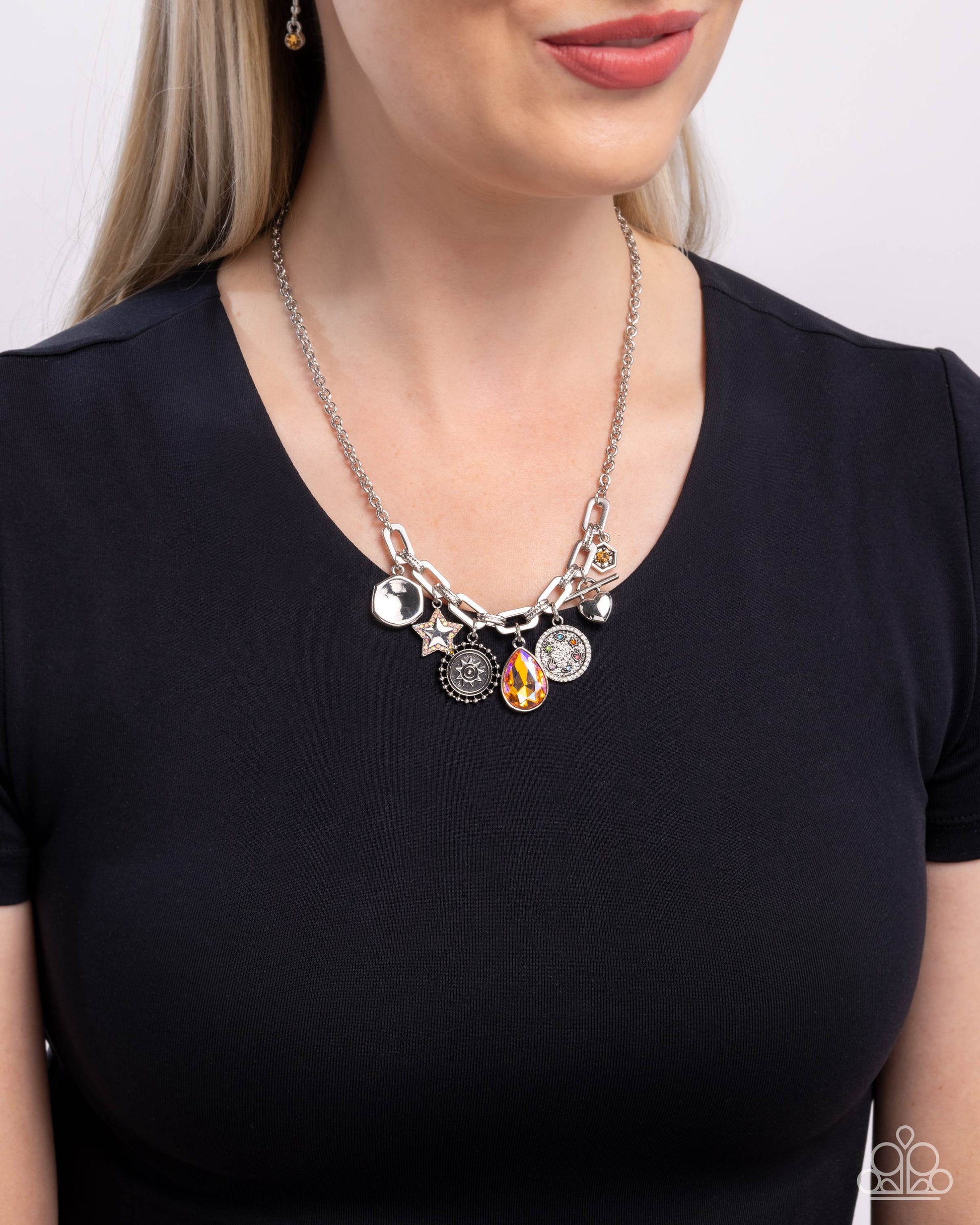 Welcome to the Show - orange - Paparazzi necklace