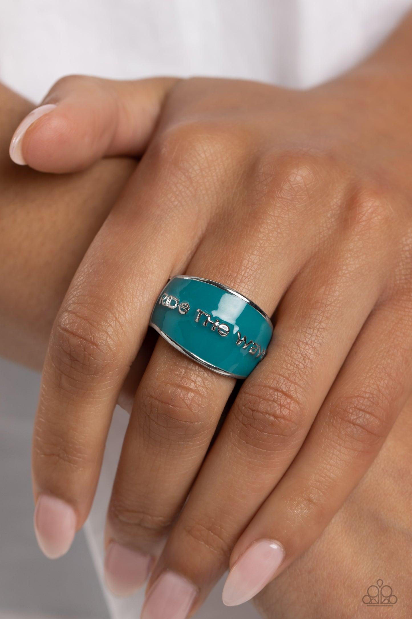 West Coast Waves - blue - Paparazzi ring