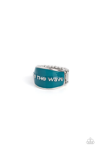 West Coast Waves - blue - Paparazzi ring