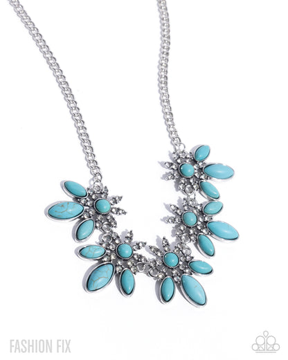 Western Revival - blue - Paparazzi necklace