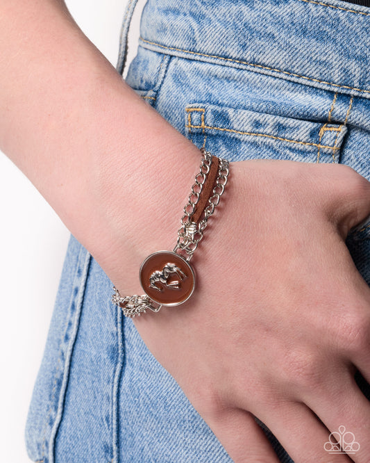 Western Roundup - brown - Paparazzi bracelet