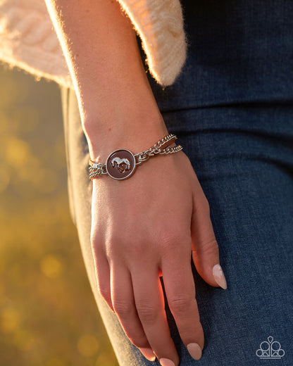 Western Roundup - brown - Paparazzi bracelet