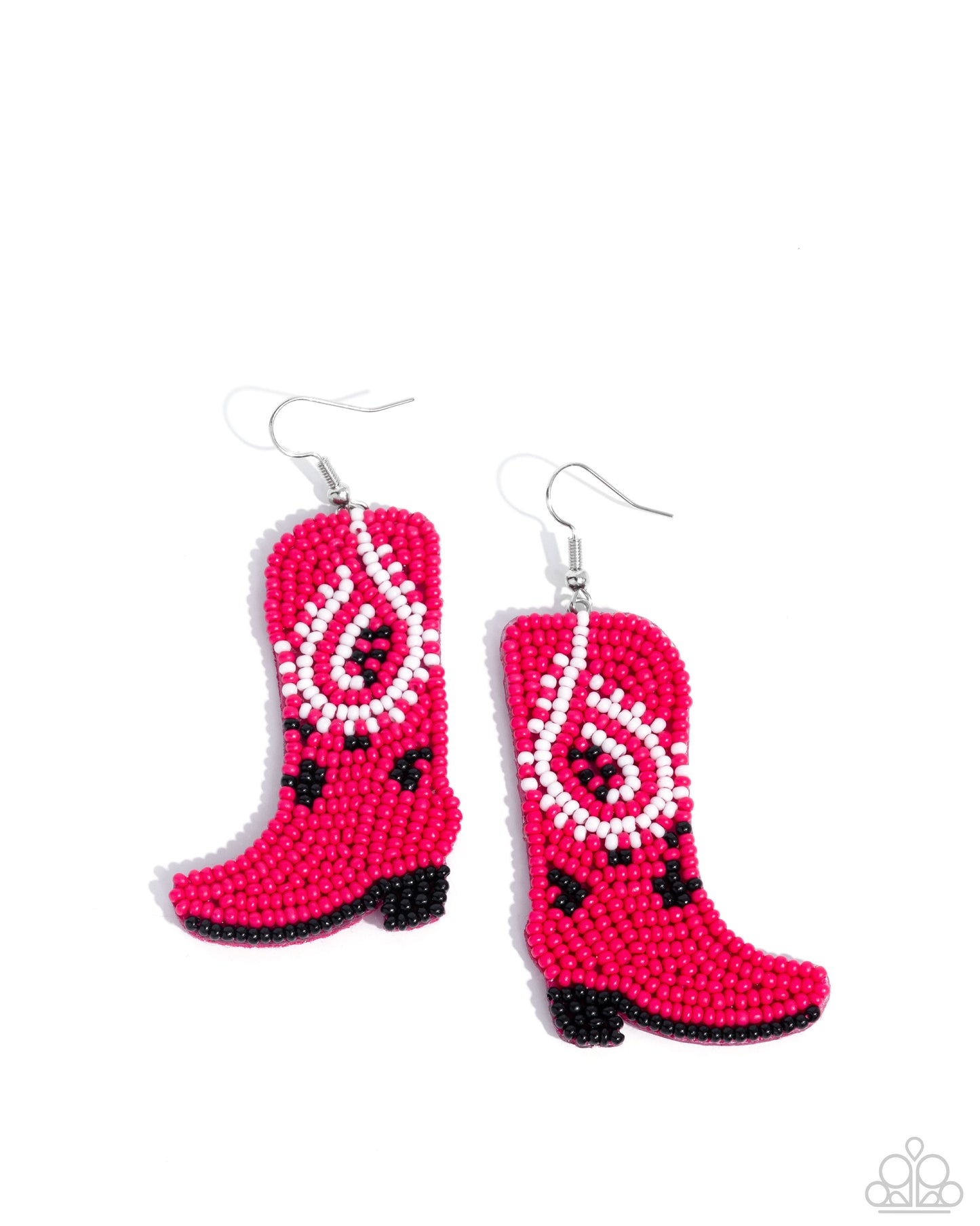 Western Webbing - pink - Paparazzi earrings