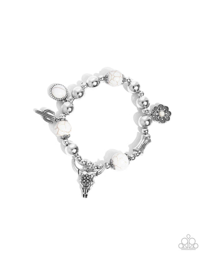 Western Welcome - white - Paparazzi bracelet