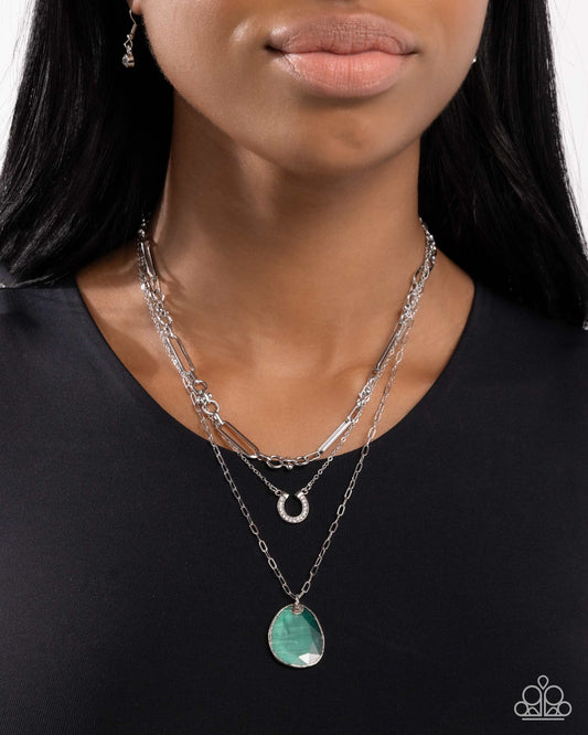 Western Wheelhouse - green - Paparazzi necklace