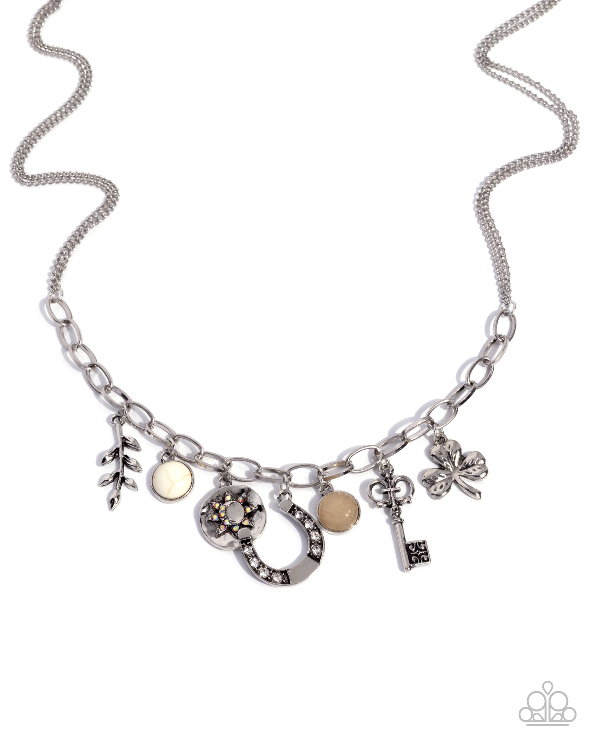 Western Window Shopping - white - Paparazzi necklace