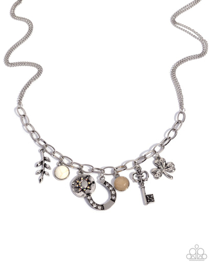 Western Window Shopping - white - Paparazzi necklace