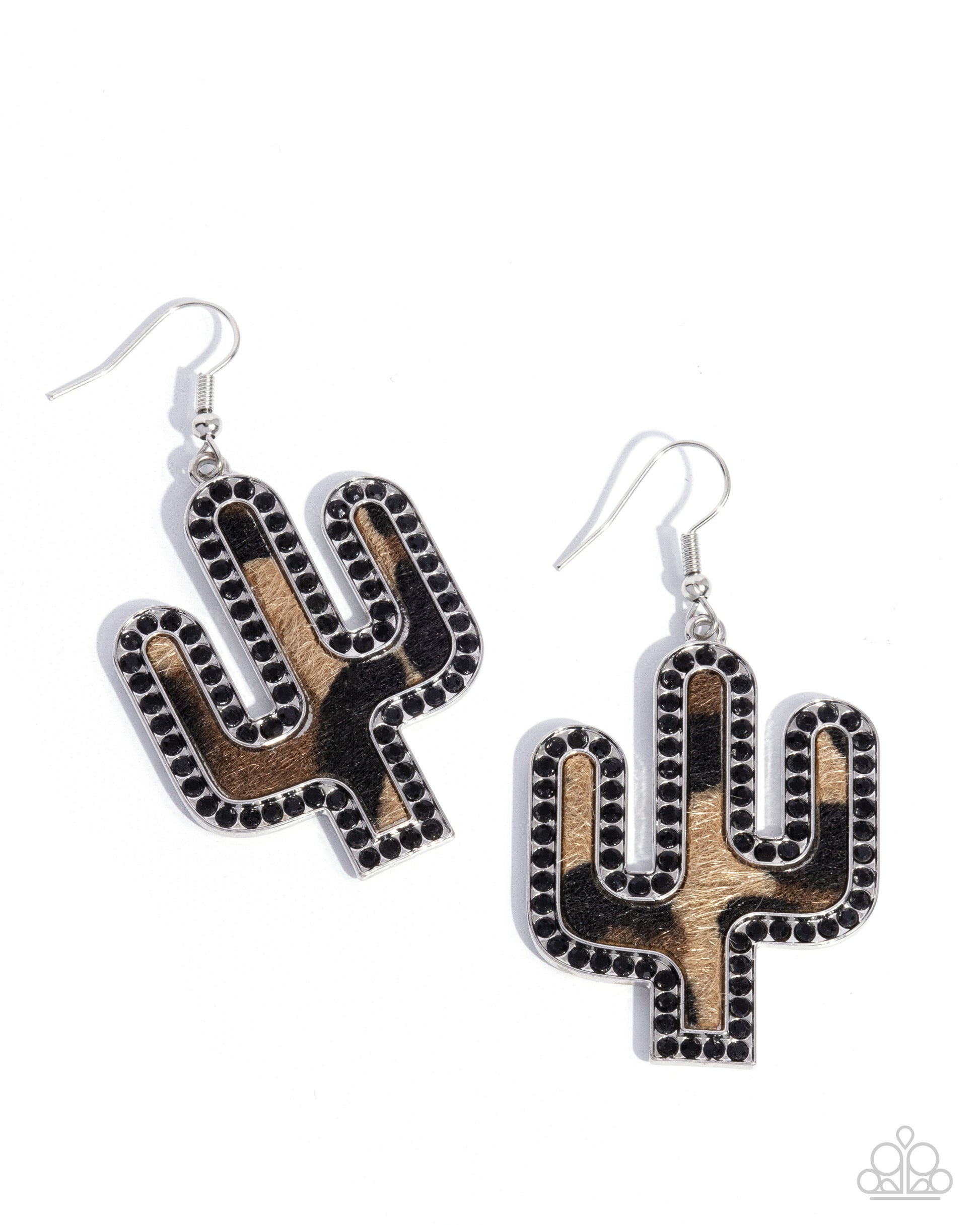 Western Worth - black - Paparazzi earrings