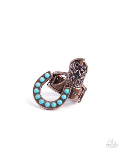 Western Wraparound - copper - Paparazzi ring