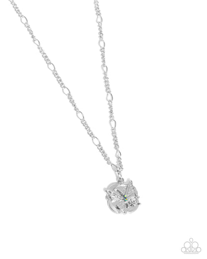 Where Do BUTTERFLIES Go? - green - Paparazzi necklace