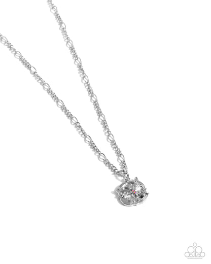 Where Do BUTTERFLIES Go? - orange - Paparazzi necklace