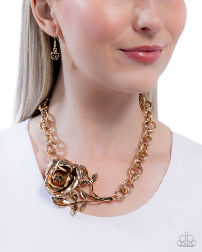 Whimsical Appearance - gold - Paparazzi necklace