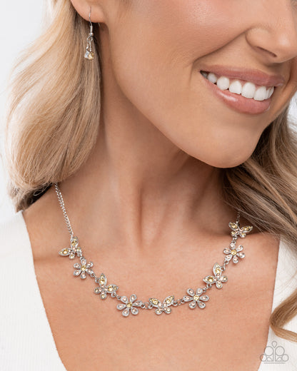 Whimsical Delight - yellow - Paparazzi necklace