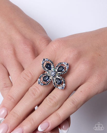 Whimsical Honor - blue - Paparazzi ring