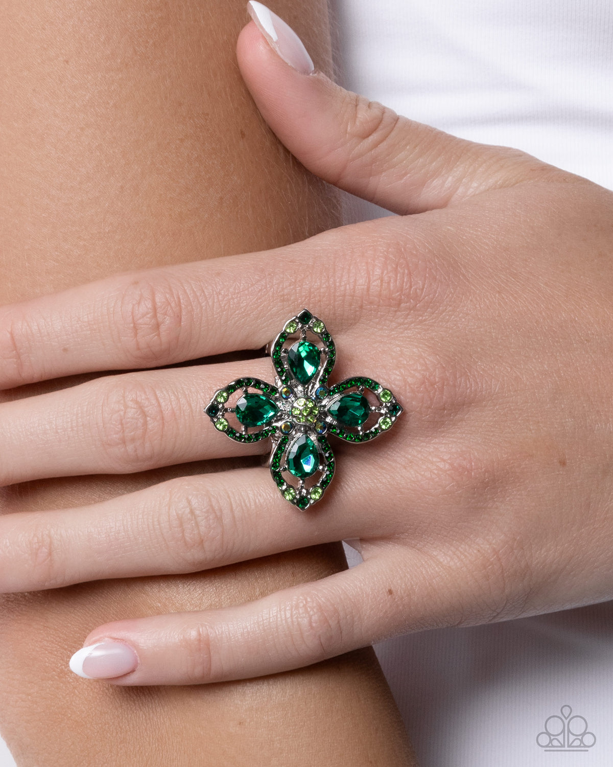 Whimsical Honor - green - Paparazzi ring