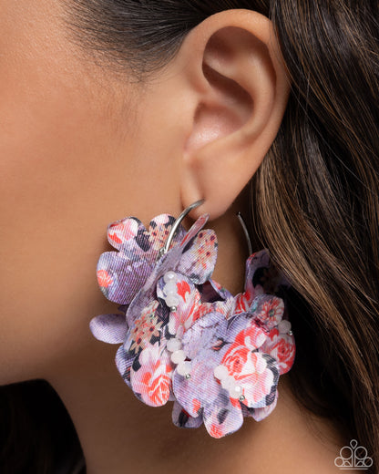 Whimsical Walk - purple - Paparazzi earrings