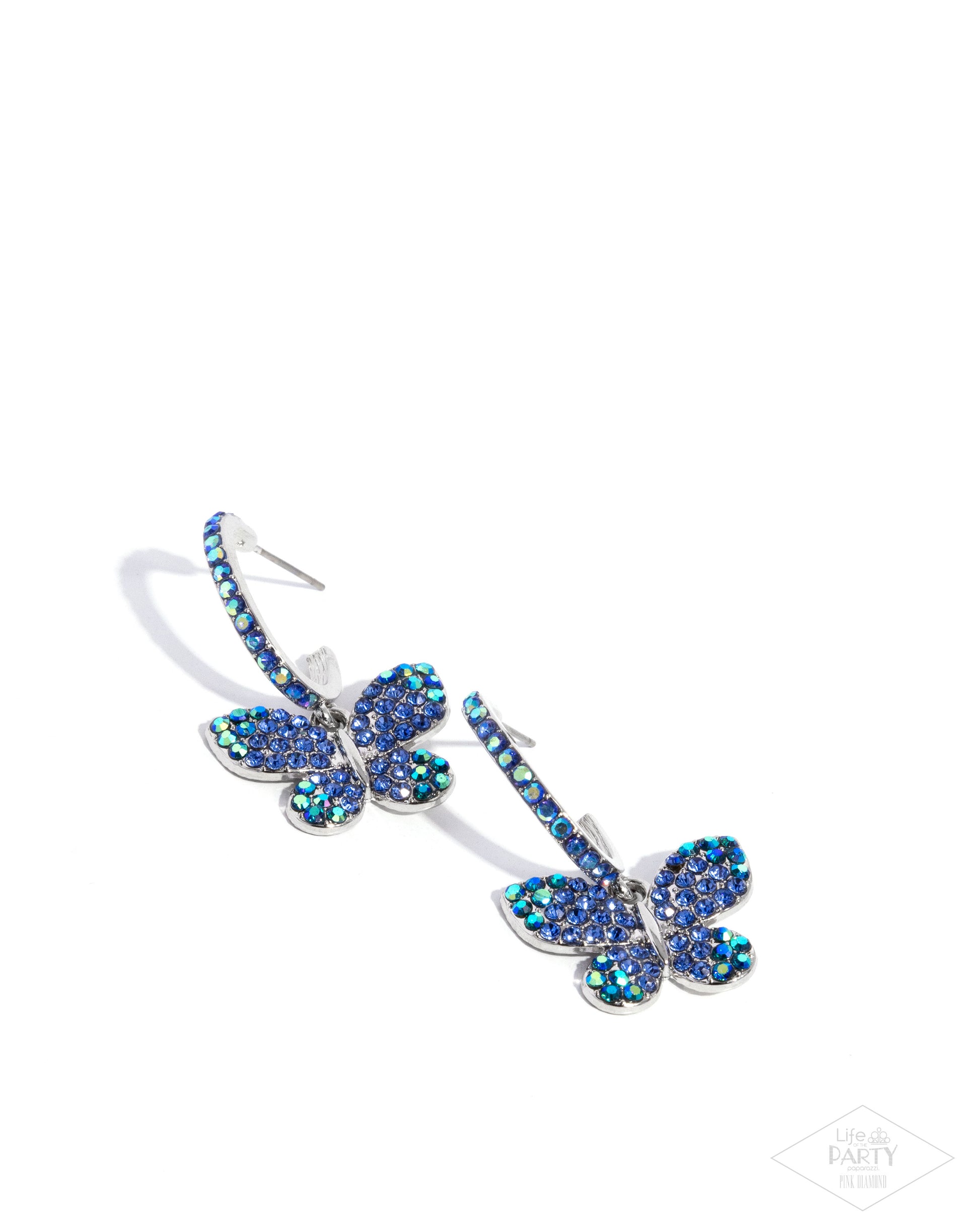 Whimsical Waltz - blue - Paparazzi earrings