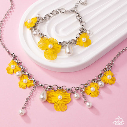 Whimsical Ware - yellow - Paparazzi complete set