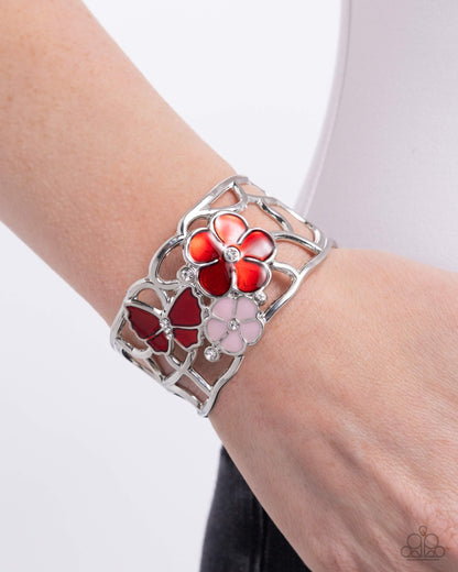 Whimsical Watercolor - red - Paparazzi bracelet