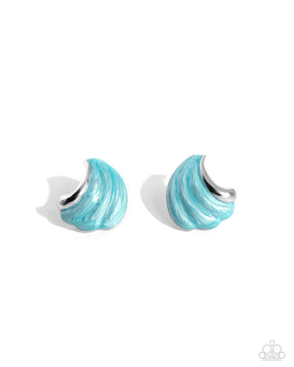 Whimsical Waves - blue - Paparazzi earrings