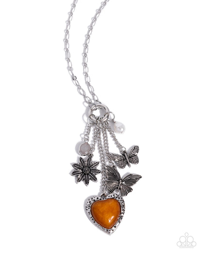Whimsical Wealth - orange - Paparazzi necklace