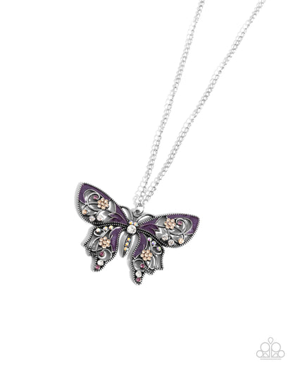 Whimsical Weekday - purple - Paparazzi necklace