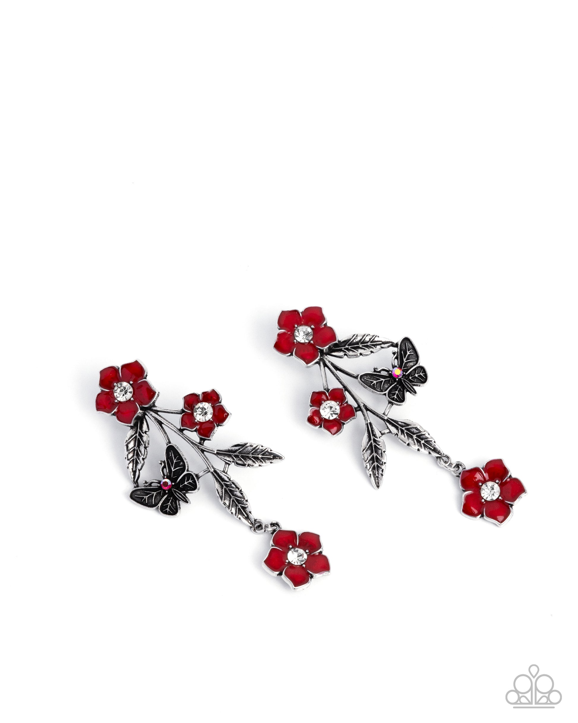 Whimsical Weekend - red - Paparazzi earrings