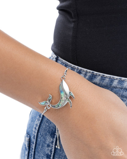 Whimsical Whale - blue - Paparazzi bracelet