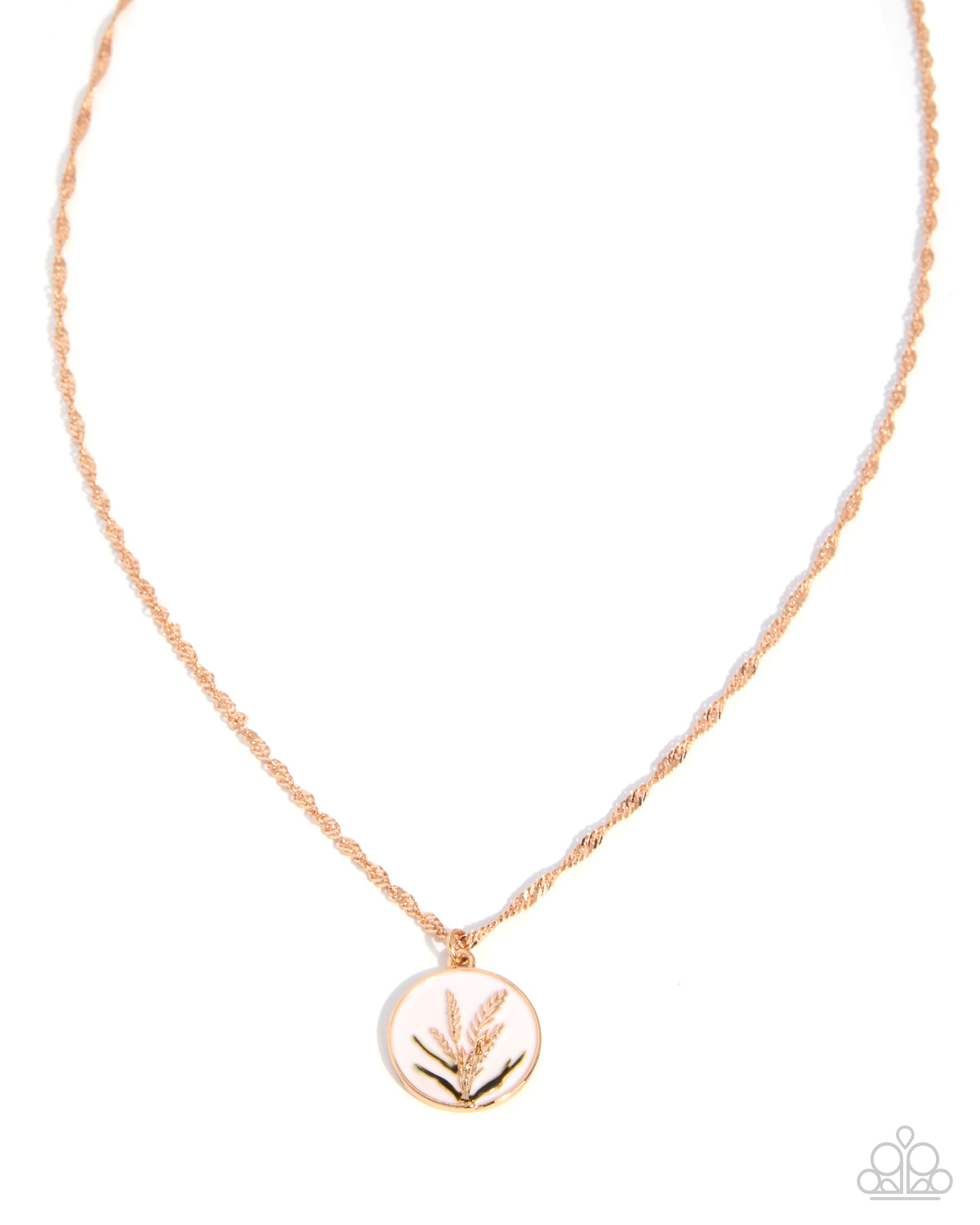Whimsical Wheat - gold - Paparazzi necklace