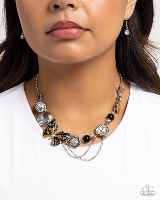 Whimsical Whisper - black - Paparazzi necklace