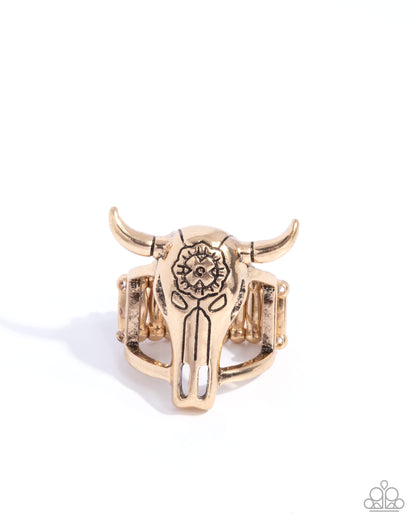 Whimsical Wildlife - gold - Paparazzi ring