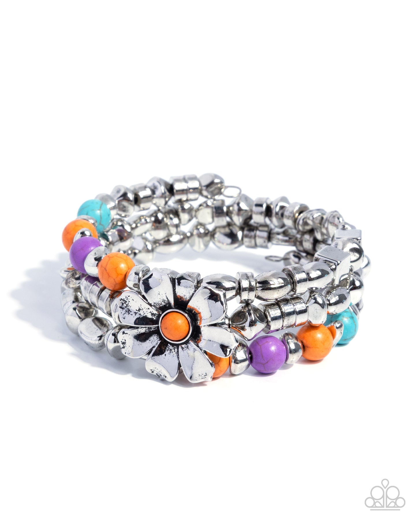 Whimsical Wire - orange - Paparazzi bracelet