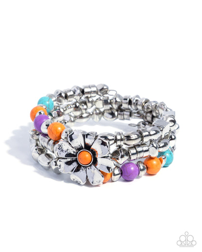 Whimsical Wire - orange - Paparazzi bracelet