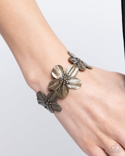 Whimsical Worth - brass - Paparazzi bracelet