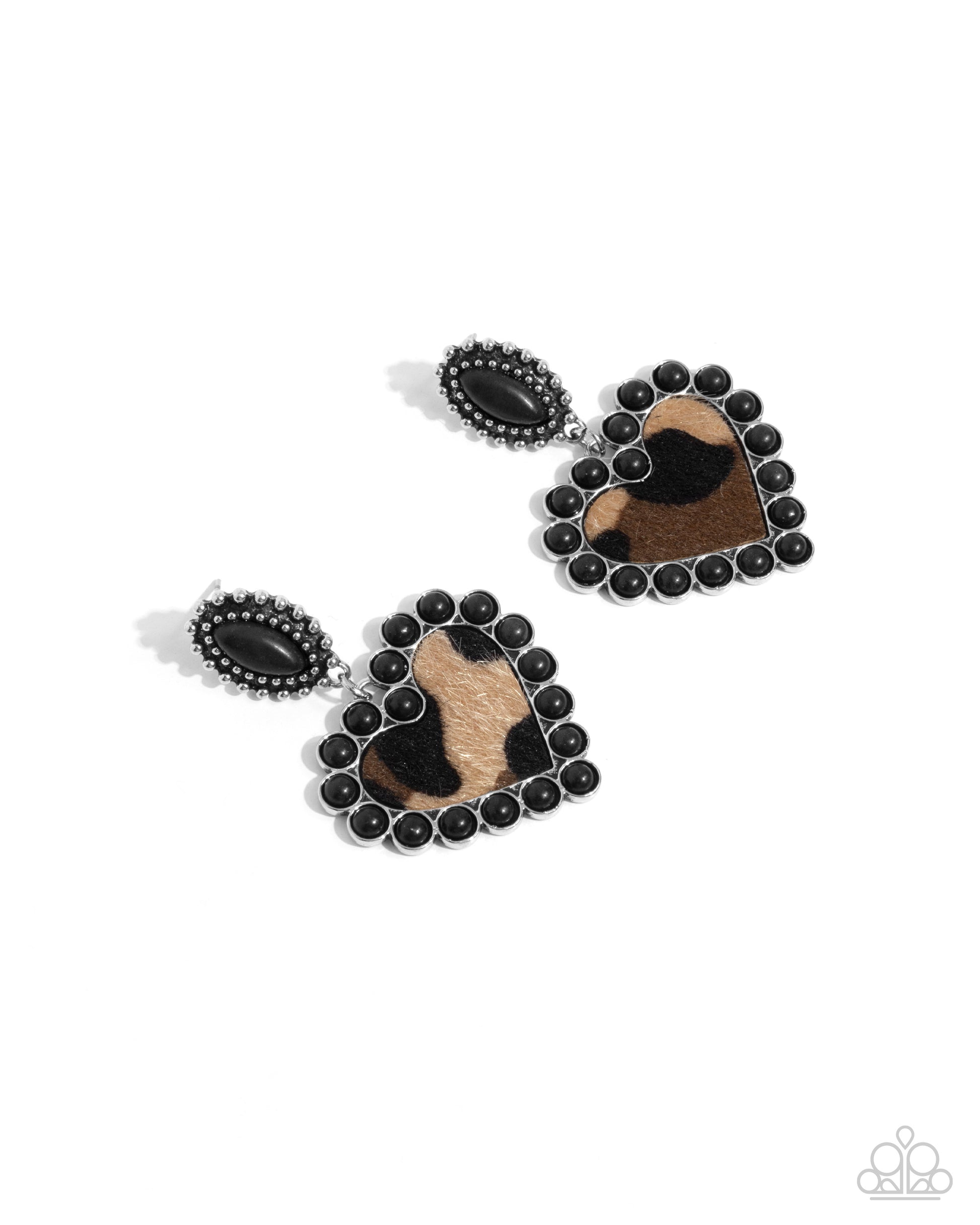 Whimsical Wrangler - black - Paparazzi earrings