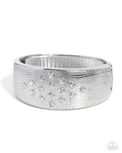 Whispered Wealth - white - Paparazzi bracelet