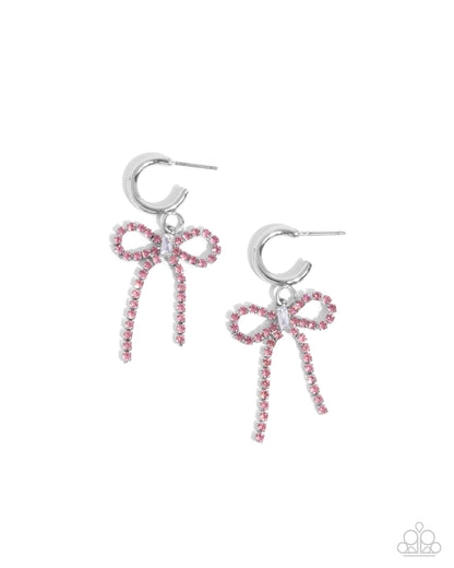 Whispering Whimsy - pink - Paparazzi earrings