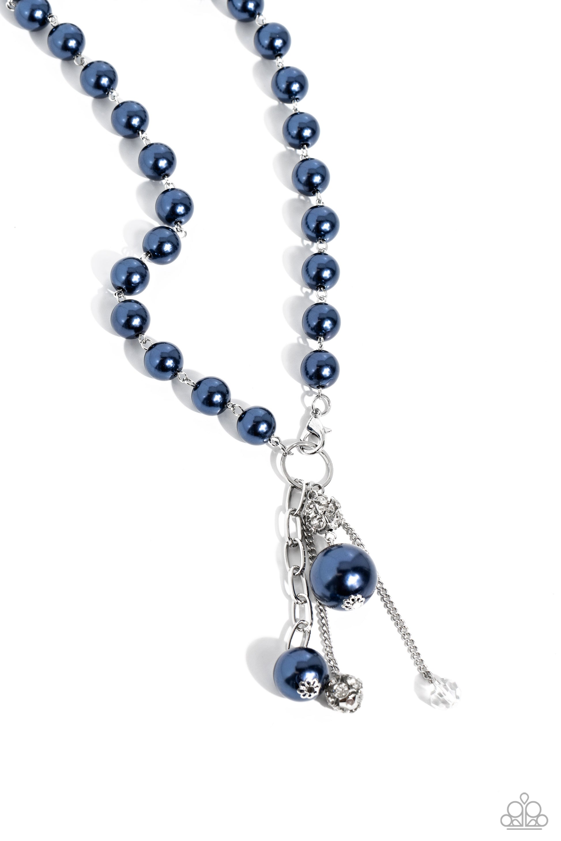 White Collar Welcome - blue - Paparazzi necklace