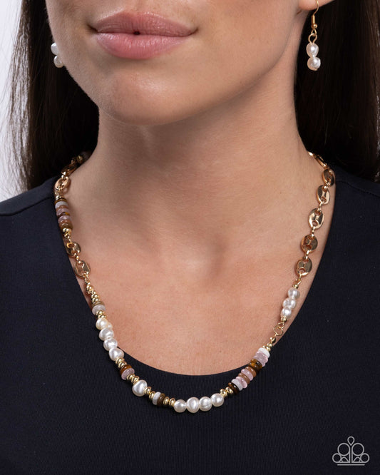 Wholesome Wanderlust - gold - Paparazzi necklace