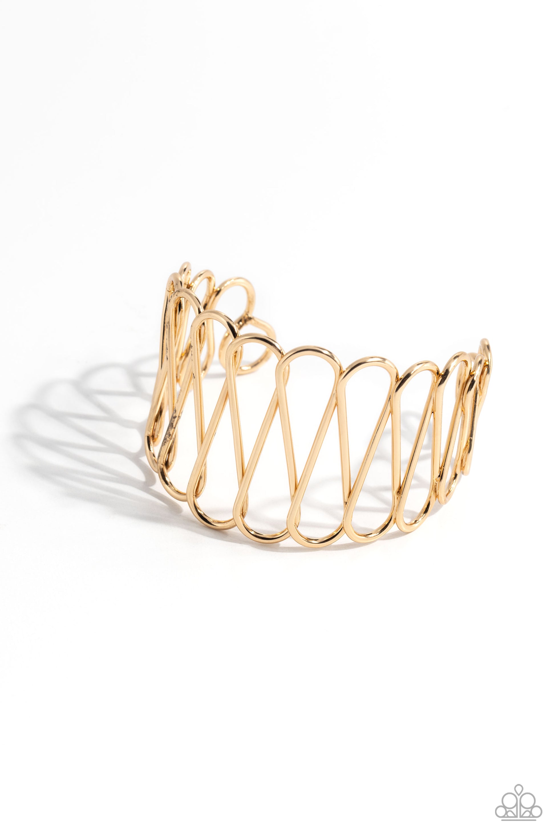 Wickedly Wired - gold - Paparazzi bracelet