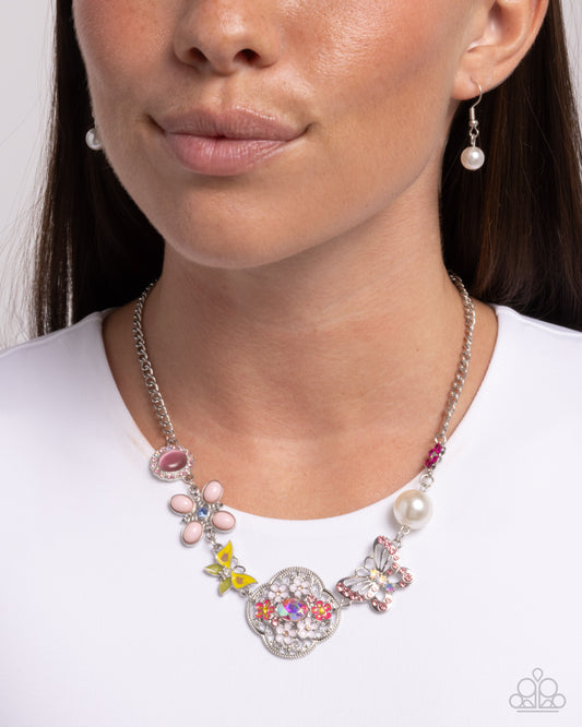 Widespread Whimsy - pink - Paparazzi necklace