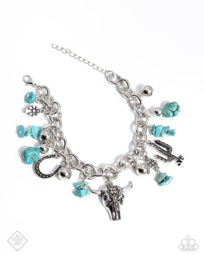 Wild West Wardrobe - blue - Paparazzi bracelet