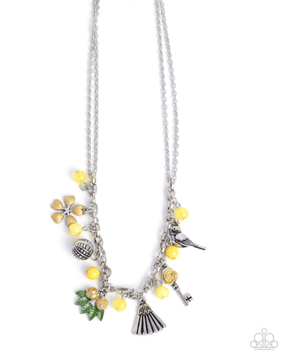 Wilderness Welcome - yellow - Paparazzi necklace
