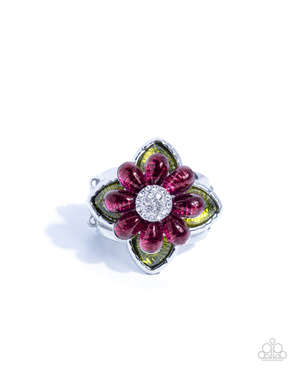 Wildflower Weekday - purple - Paparazzi ring