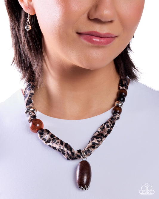 Wildlife Wardrobe - brown - Paparazzi necklace