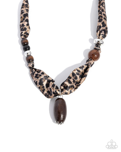 Wildlife Wardrobe - brown - Paparazzi necklace
