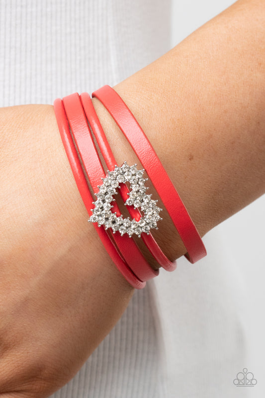 Wildly in Love - red - Paparazzi bracelet