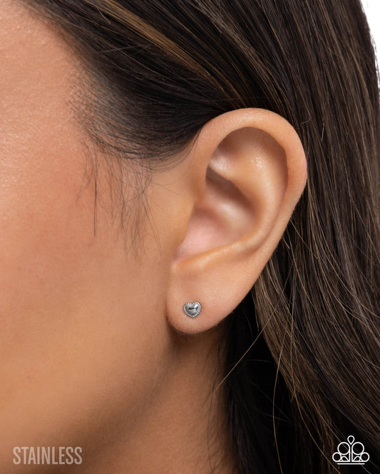 Will You Stay? - silver - Paparazzi earrings