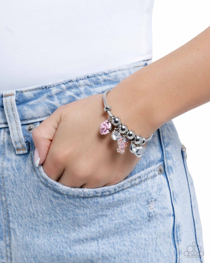 Windblown Whimsy - pink - Paparazzi bracelet